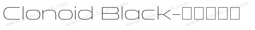 Clonoid Black字体转换